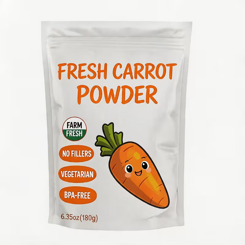 Carrot Powder – Superfood for Smoothies, Baking & Meals, 180G Peaceful Pleasures