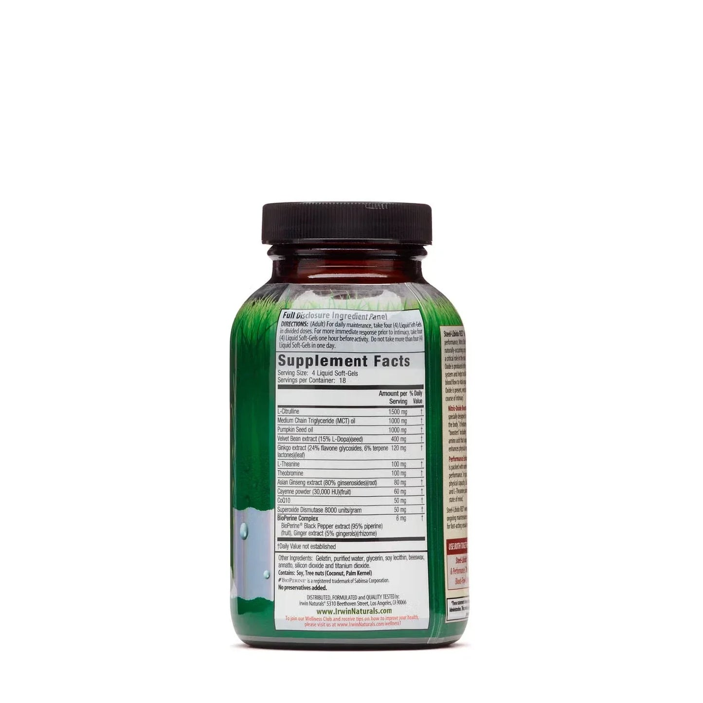 Irwin Naturals Steel-Libido Red plus BioPerine Softgels, 75 CT Supplements Irwin Naturals