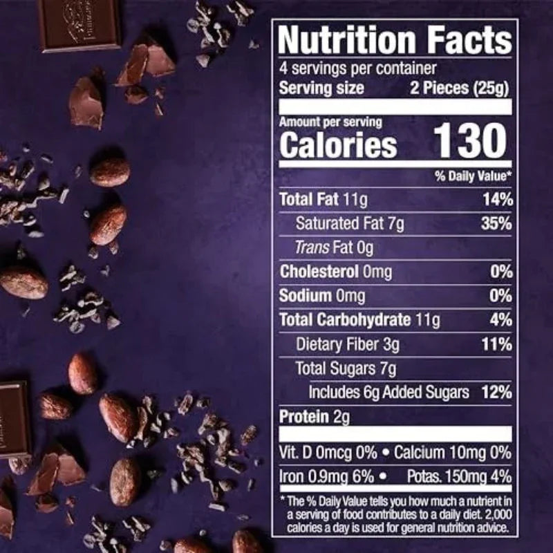 GHIRARDELLI Intense Dark Chocolate Bar, 72% Cacao Twilight Delight, 3.5 oz Premium Dark Chocolate Peaceful Pleasures Health and Wellness