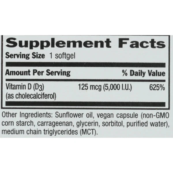 Country Life Vegan D3 | 2-Pack (120 Softgels) | Peaceful Pleasures Peaceful Pleasures Health and Wellness