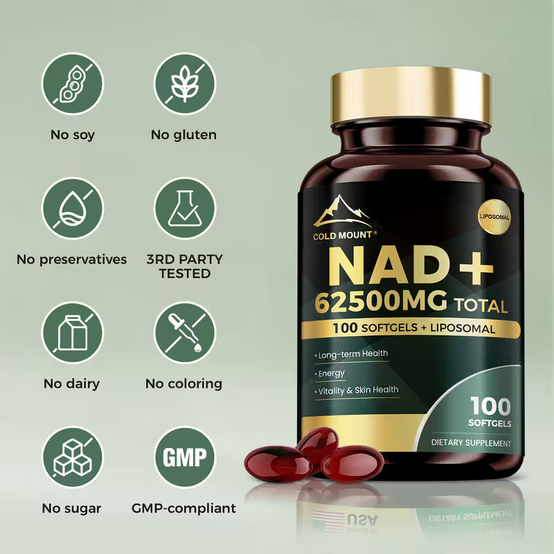 NAD+ Supplement 62500mg | Nicotinamide Riboside & Trans-Resveratrol Peaceful Pleasures