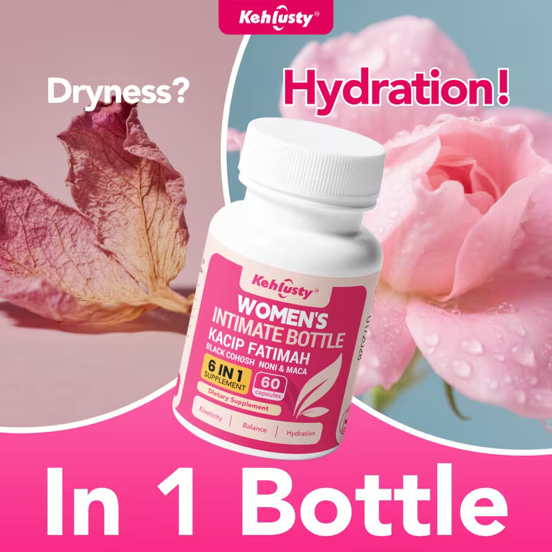Kehlusty Women's Personal Care Capsules | 6-in-1 Supplement Peaceful Pleasures