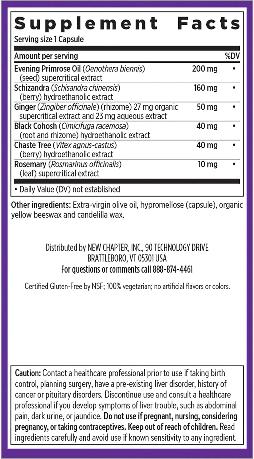 Supplement label with detailed ingredient list and usage instructions on a purple background