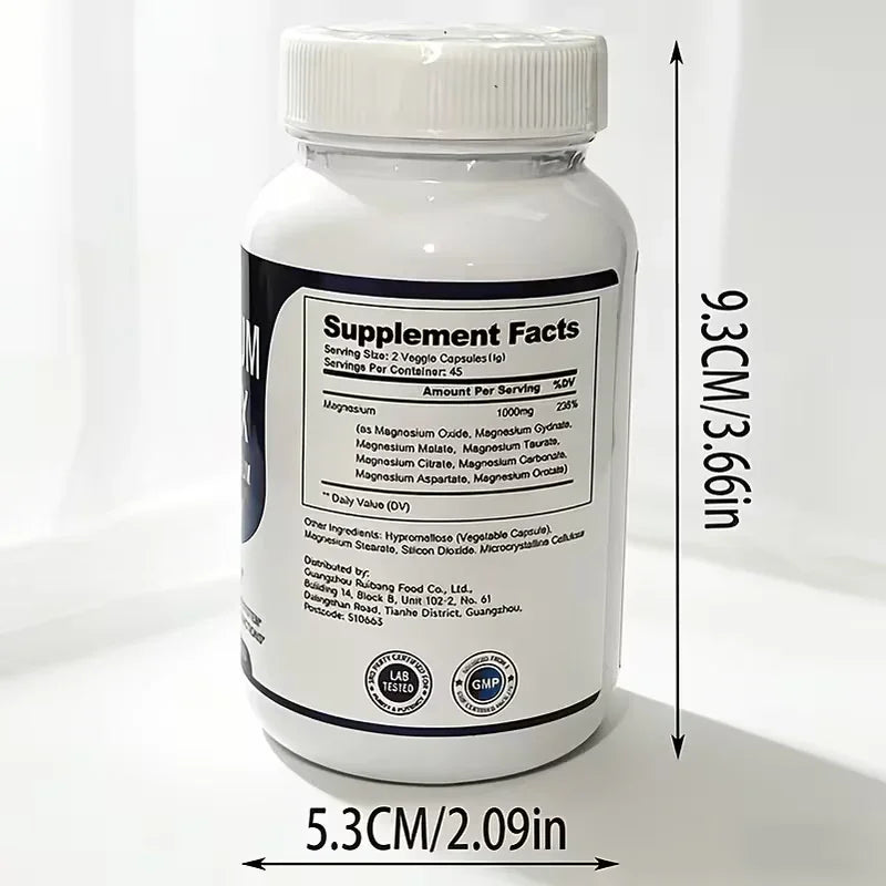Magnesium Complex Supplement – Glycinate, Malate & Citrate Peaceful Pleasures