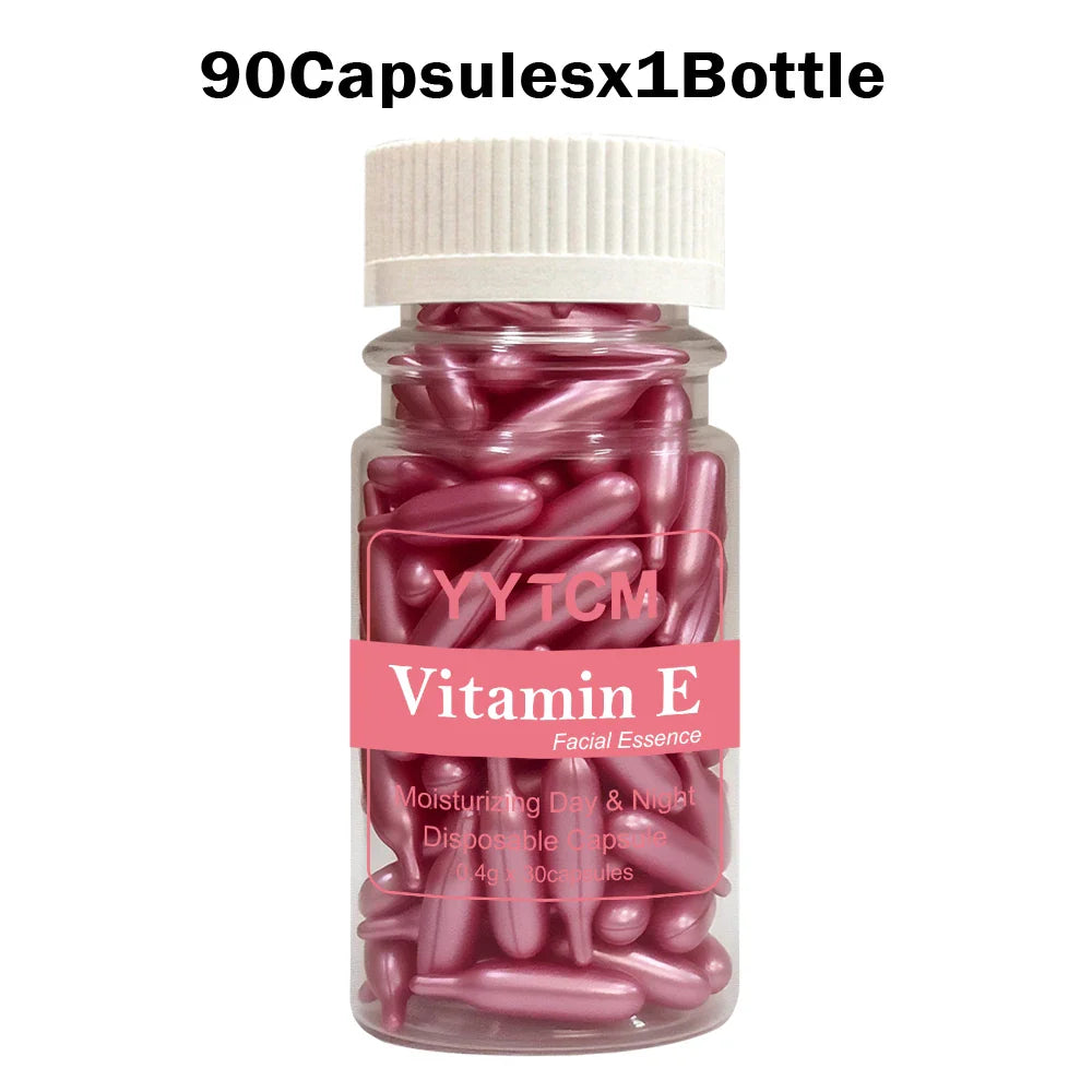 Vitamin E Serum Capsules – Hydrating Face Essence | 90ct