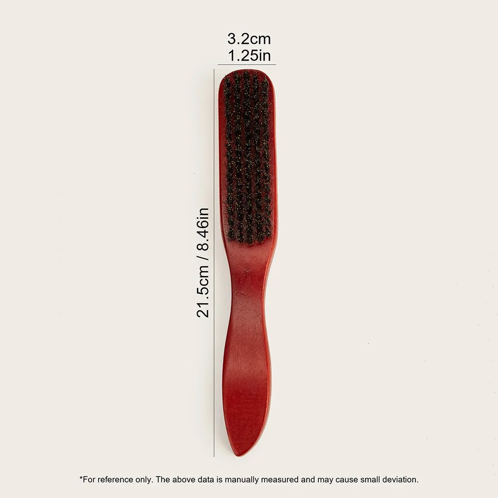 2-Piece Wooden Boar Bristle Hair Brush Set – All Hair Types