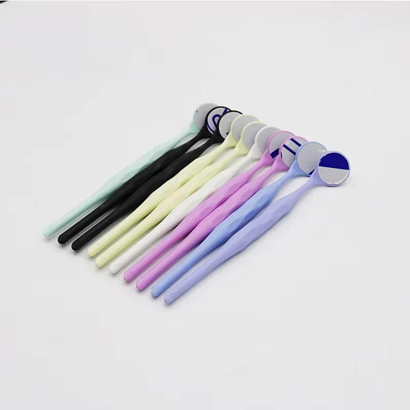 Dental Mouth Mirrors 10-Pack | Anti-Fog Rhodium Exam Reflectors