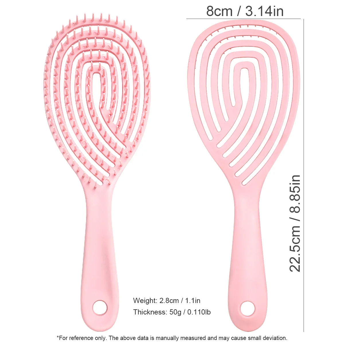 Anti-Static Hollow Rib Detangling Comb – Dry & Wet Hair