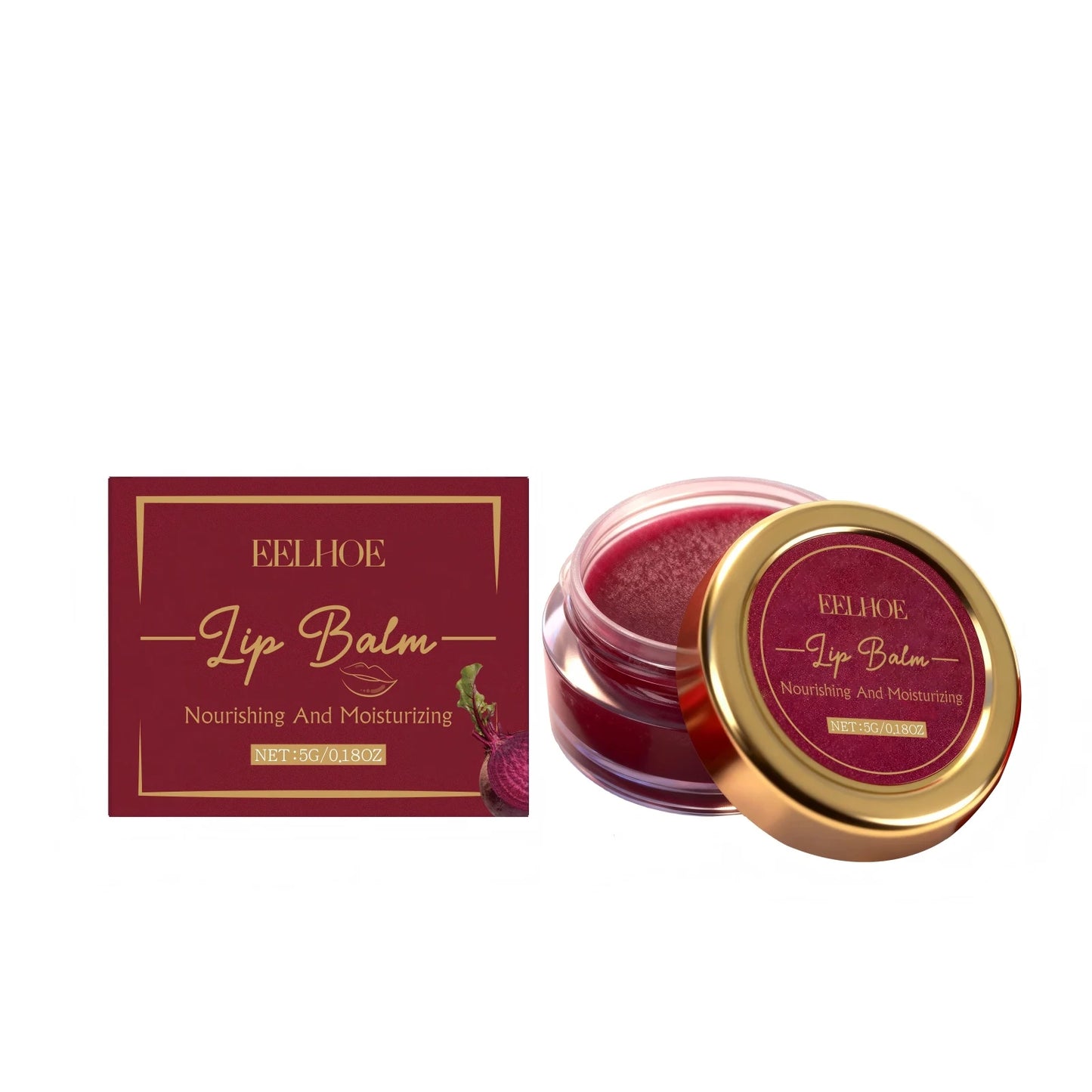 EELHOE Beetroot Tinted Lip Balm | Shea Butter & Vitamin E 5g