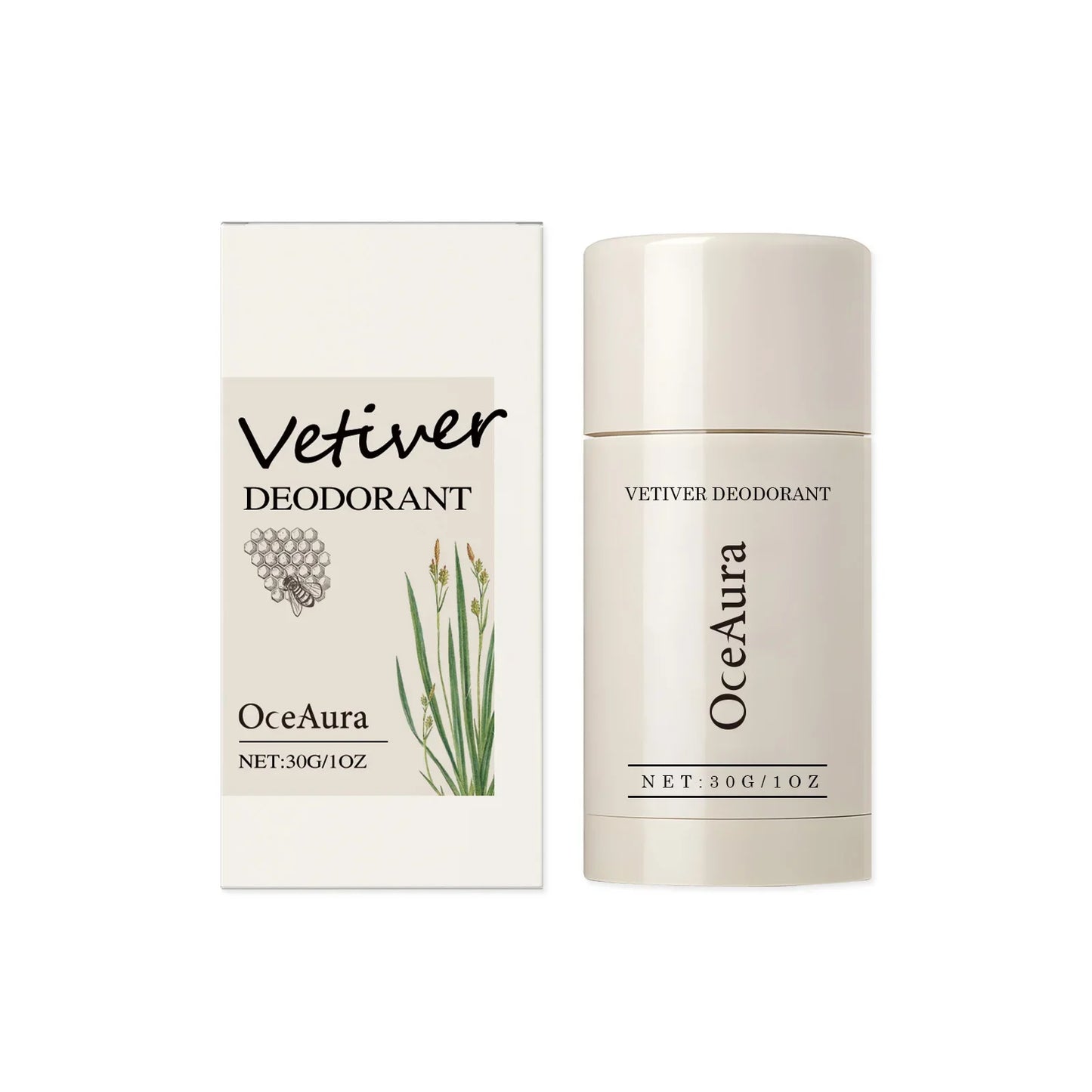Vetiver Natural Deodorant Stick 30G | Alcohol & Aluminum Free