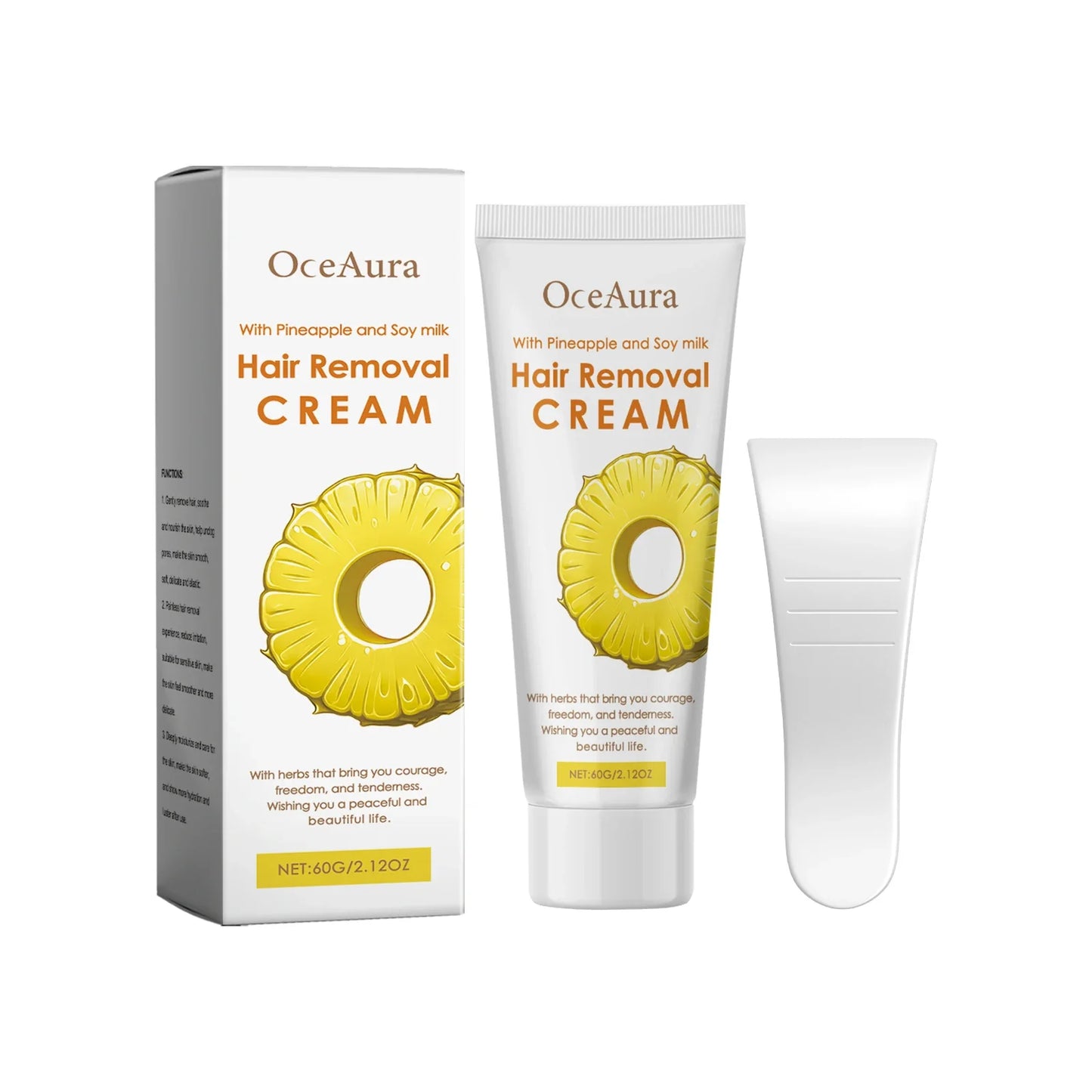 OceAura Natural Hair Removal Cream – Gentle & Moisturizing 60g