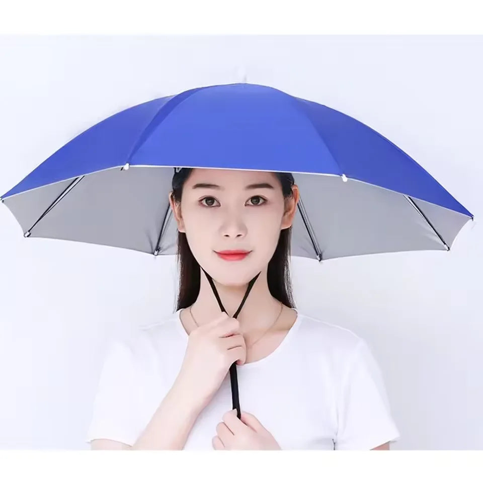 Hands-Free Umbrella Hat – Sun & Rain Shield for Outdoors