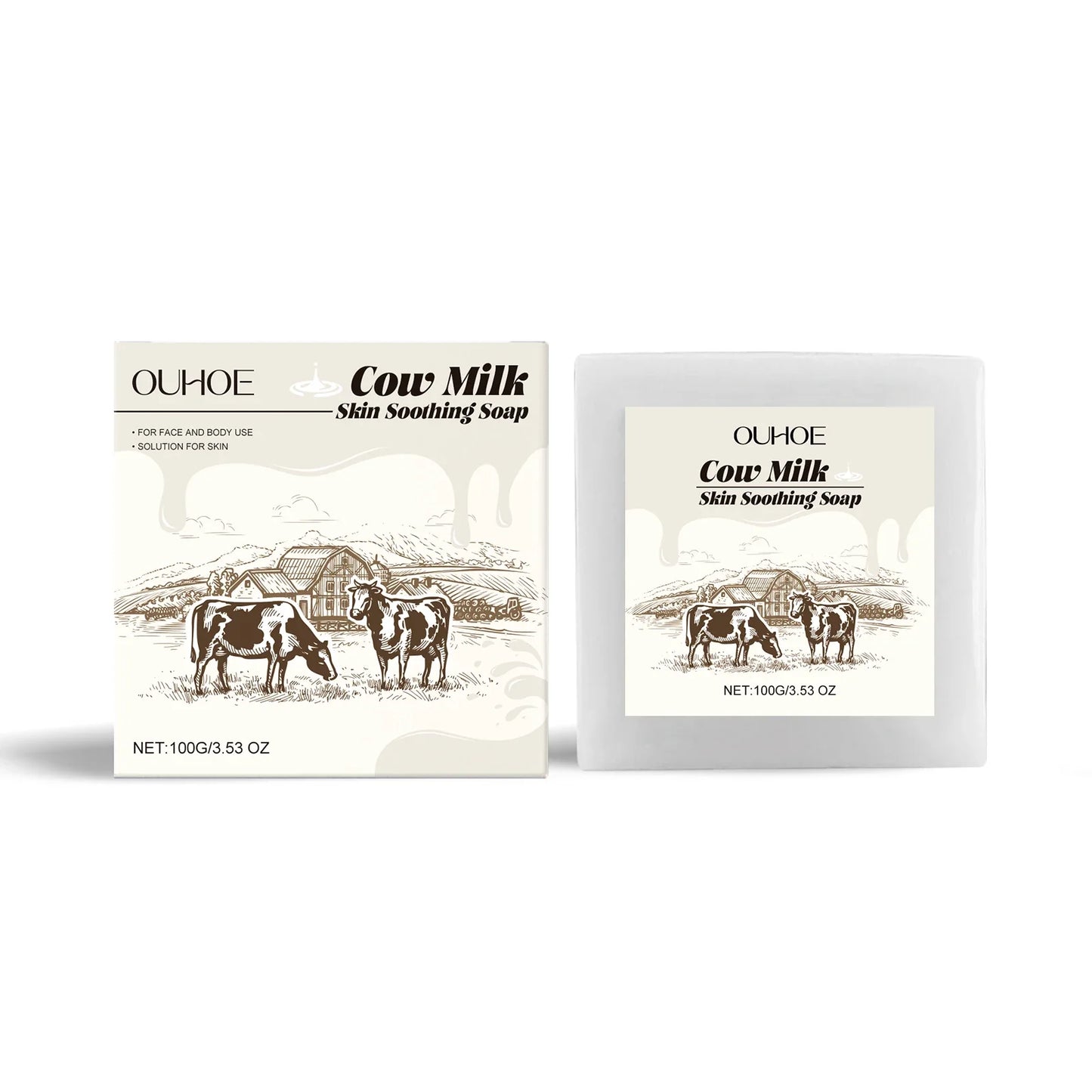 100g Milk Soap Bar – Moisturizing & Pore Cleansing Face & Body