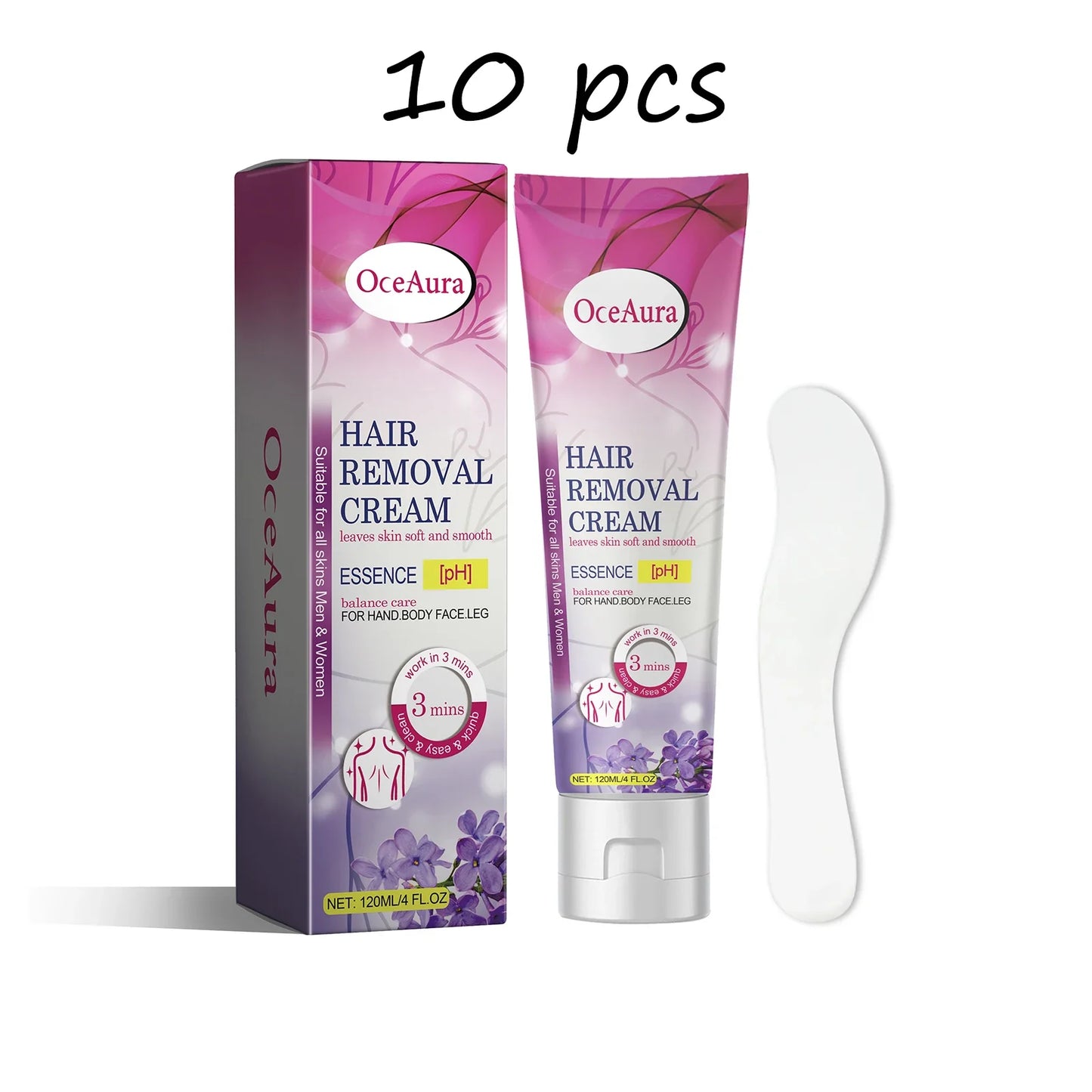 OceAura Herbal Hair Removal Cream – Gentle & Moisturizing 120g