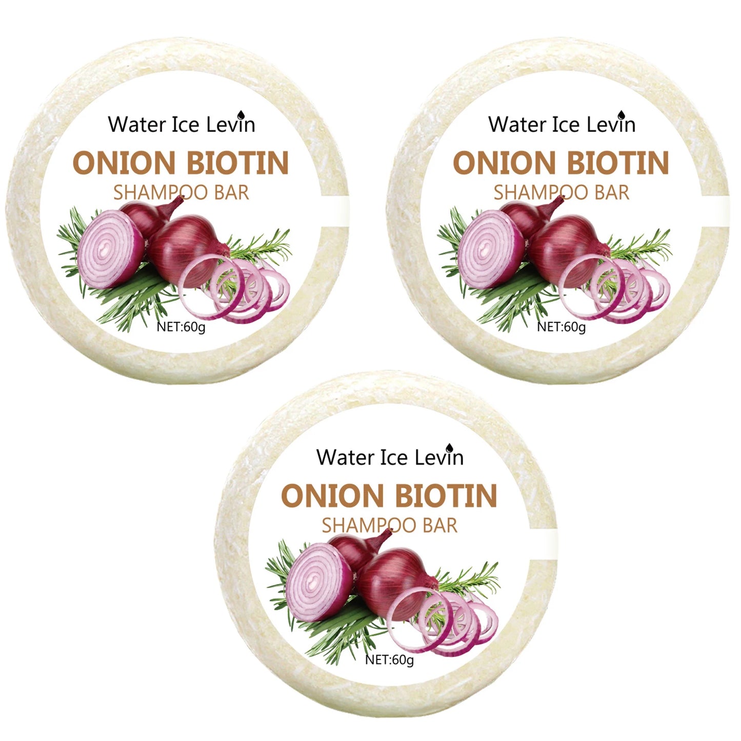 Onion & Biotin Shampoo Bar 60g | Rosemary, All Hair Types