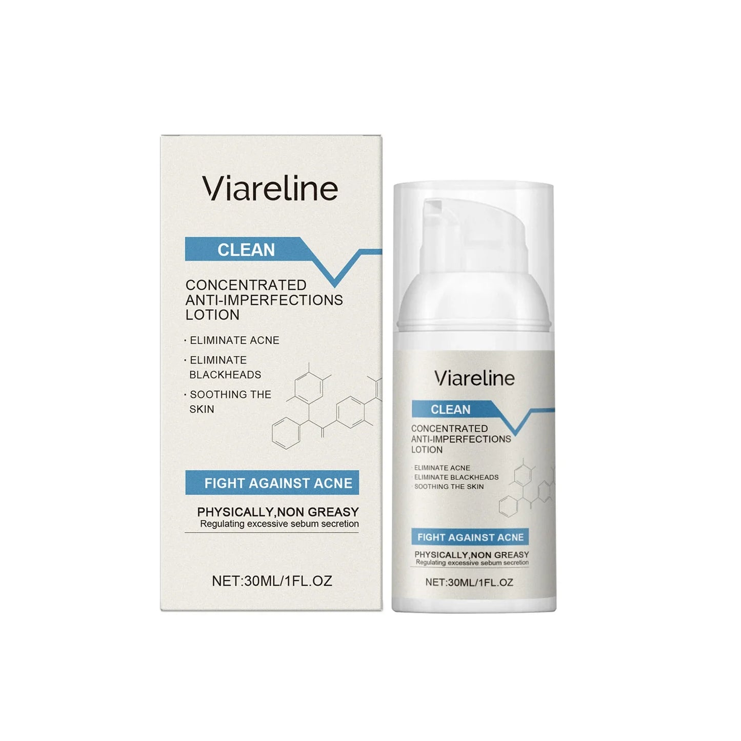 Viareline Salicylic Acid Acne Lotion – Clear Blackheads 30ml