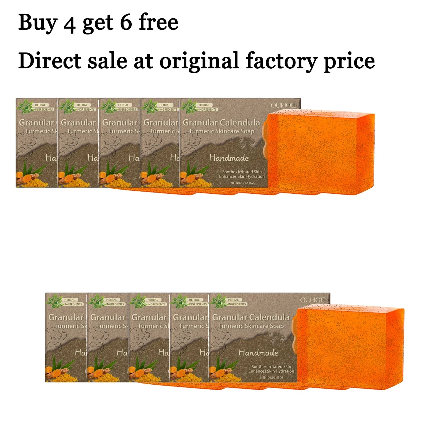 Calendula Handmade Body Soap – Moisturizing & Cleansing 100g