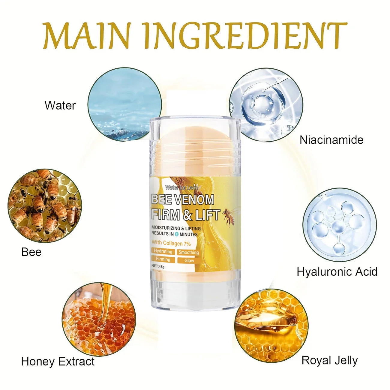 Bee Venom Body Cream with Collagen – Anti-Wrinkle & Firming