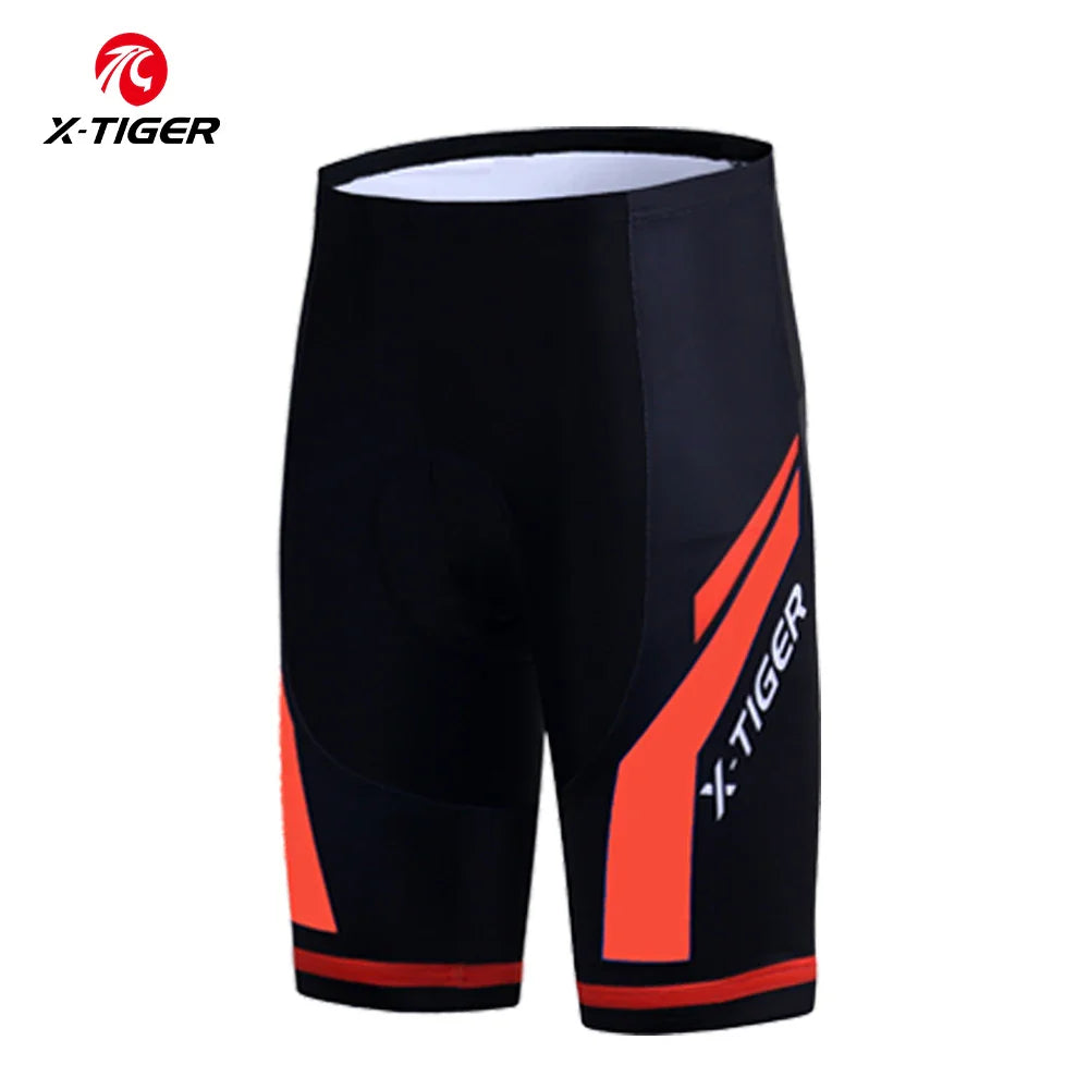 X-TIGER Men's Gel Padded Cycling Shorts – MTB & Road Bike