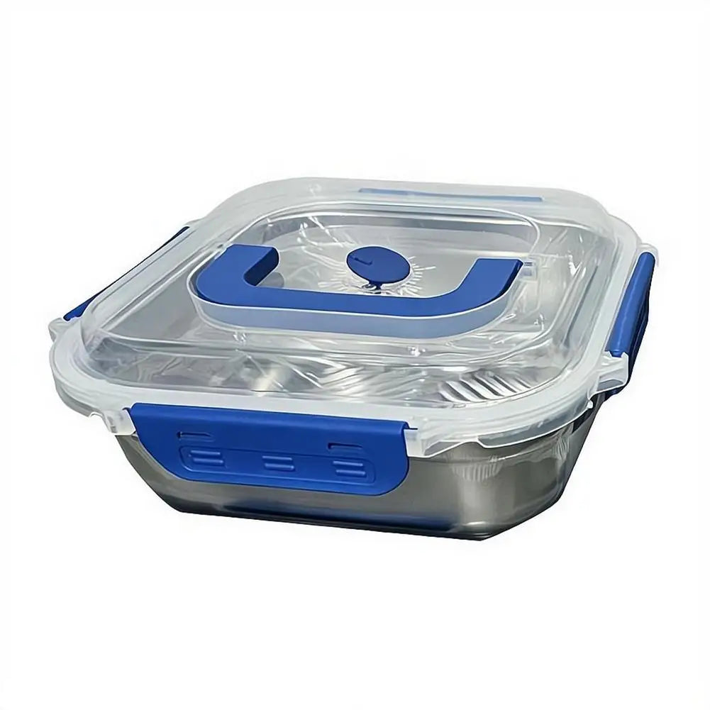 304 Stainless Steel Food Storage Container Leakproof Lunch Box Portable Camping Bento Box for Kitchen Picnic Office Peaceful Pleasures Health and Wellness Blue