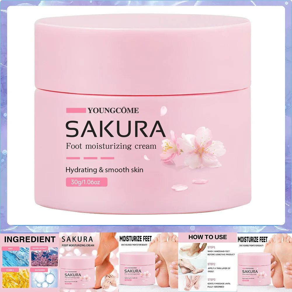 Sakura Foot Cream – Urea 40% & Shea Butter Overnight Heel Repair