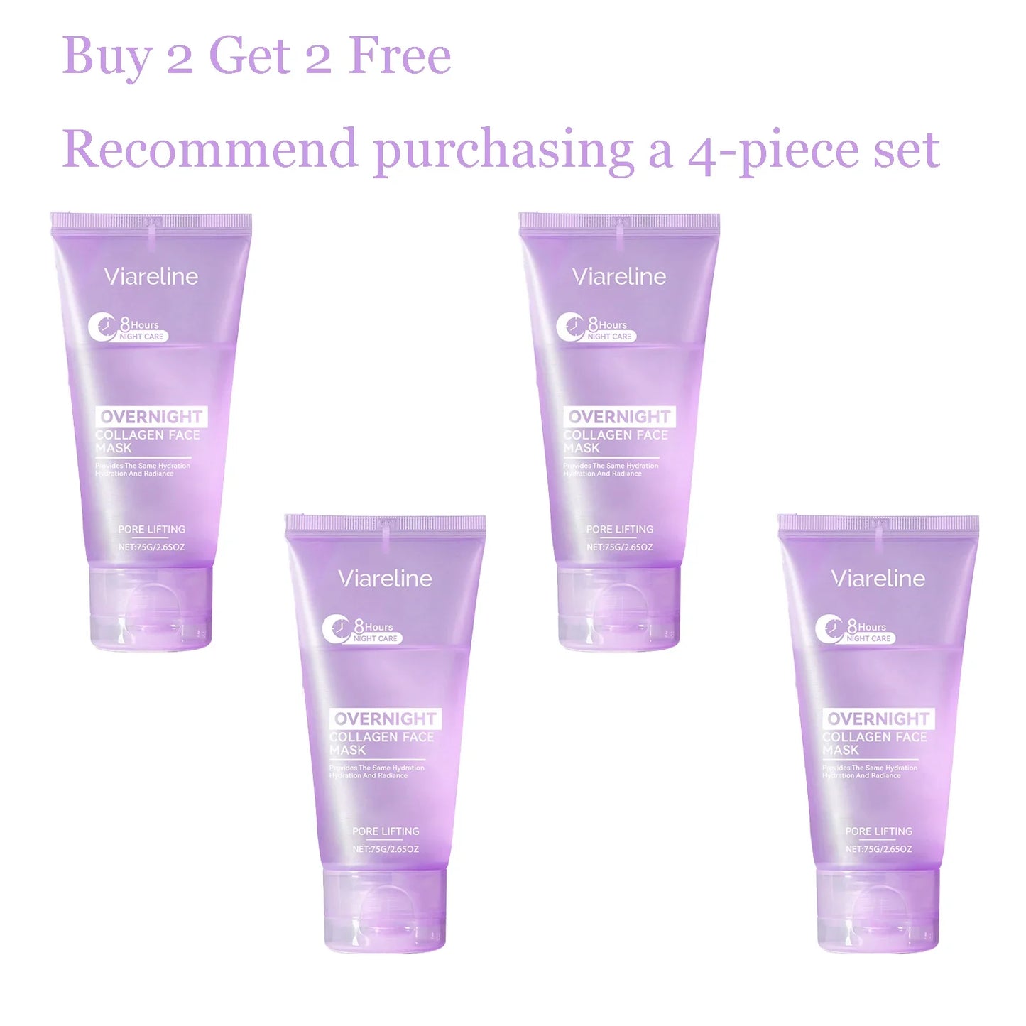 Viareline Collagen Overnight Peel Mask – Hydrate & Refine Pores