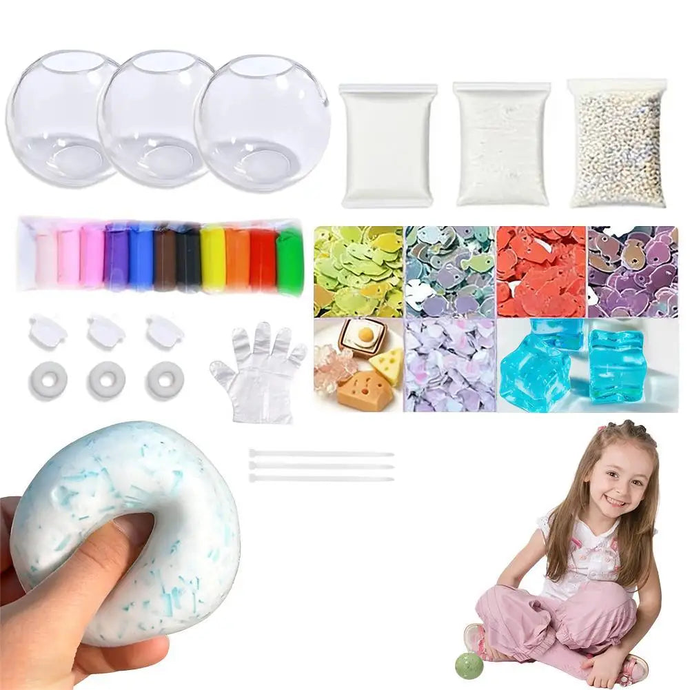 DIY Squeezable Ball Stress Relief Toy Handmade Decompression Slow