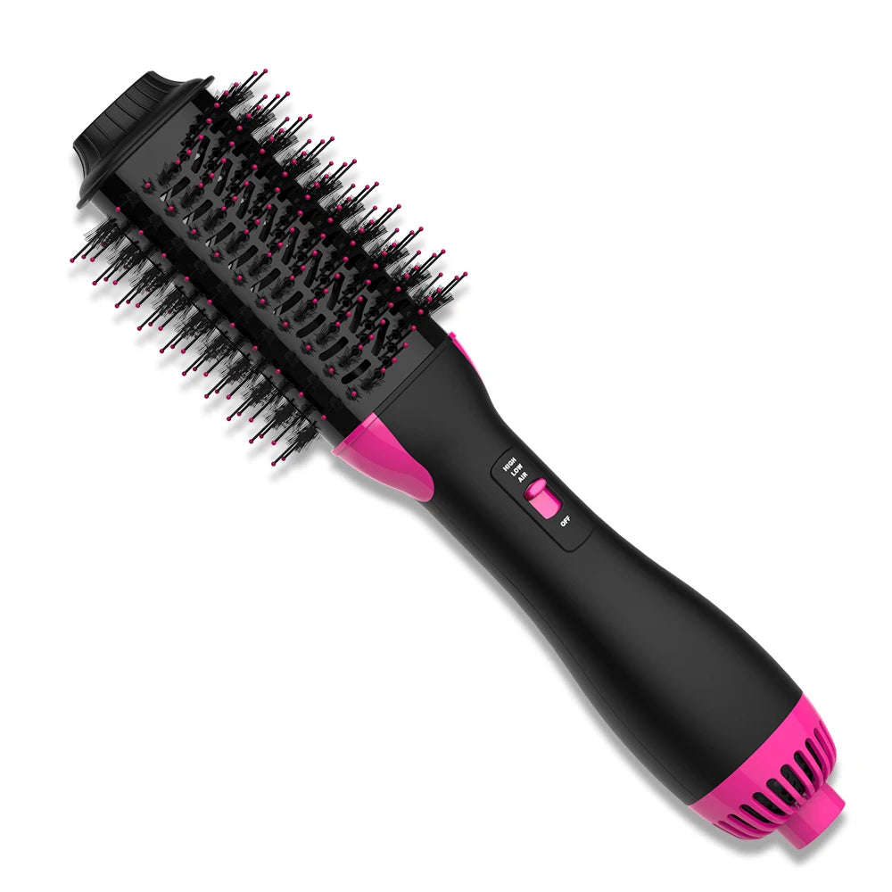 LISAPRO One-Step Hot Air Brush&Volumizer PLUS 2.0 Hair Dryer and Hair Styler New Black Golden Hair Curler Brush Peaceful Pleasures Health and Wellness black UK Plug