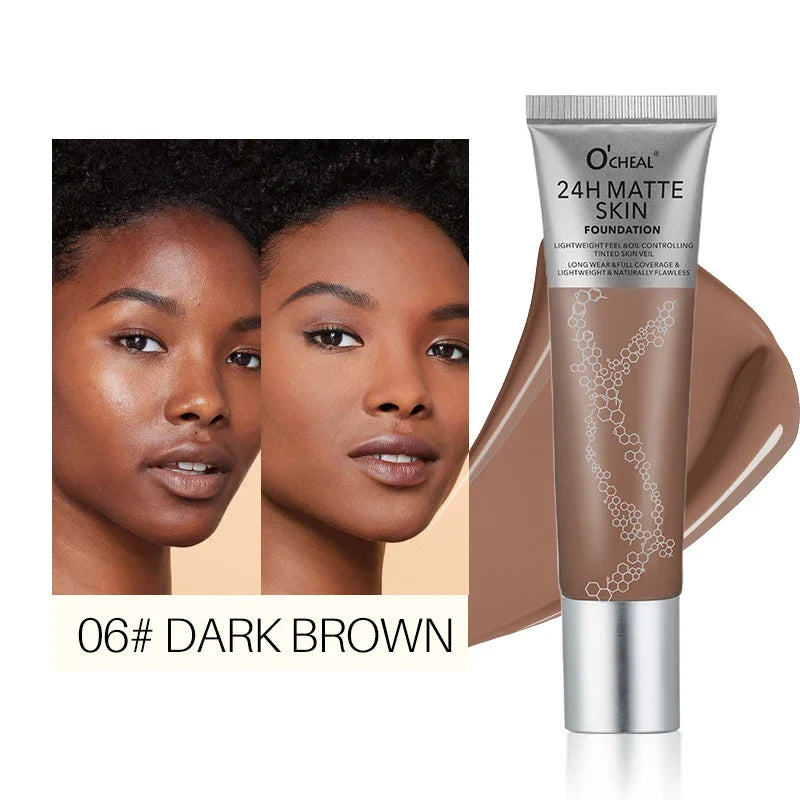 O'Cheal Matte Liquid Foundation – 6 Shades, Concealer & Contour