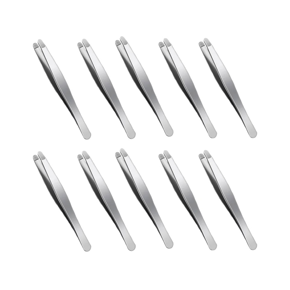 Stainless Steel Rounded Tip Tweezers | Eyebrow Shaping Tool