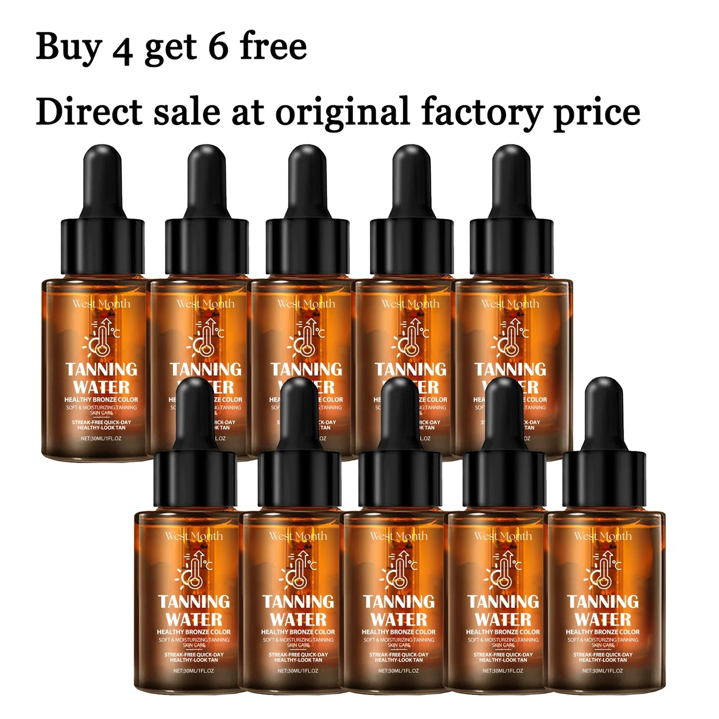 30ml Sunless Self-Tanning Serum – Natural Bronze Glow & Moisture