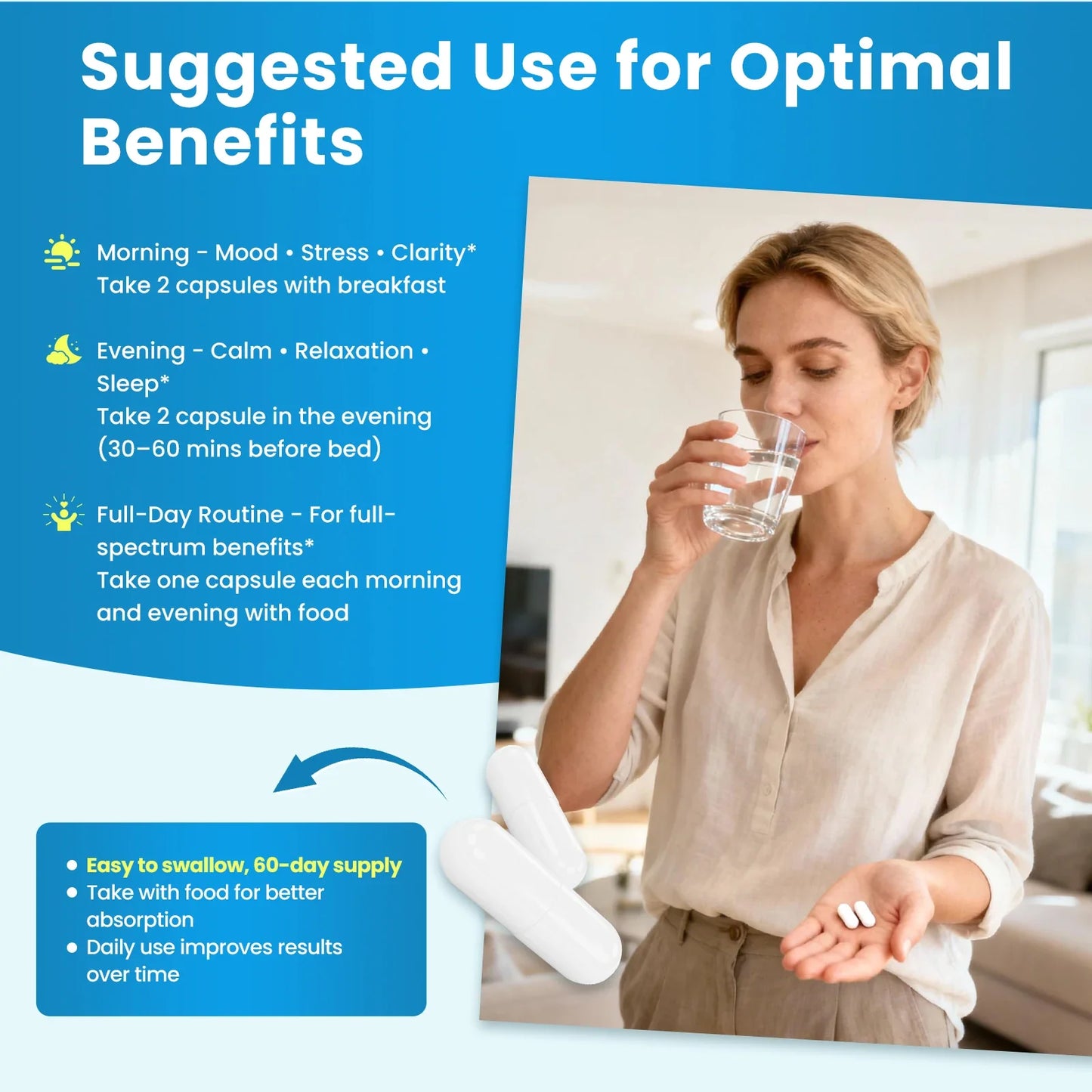 Lithium Orotate & Ashwagandha Brain Supplement – Mood Focus Sleep