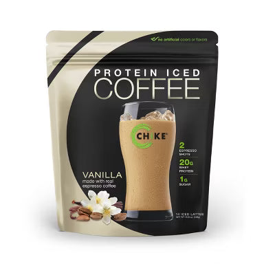 2 Pack! TWO Chike Vanilla High Protein Iced Coffee, 20 G Protein, 2 Shots Espresso, 1 G Sugar, Keto Friendly and Gluten Free, 14 Servings (15.8 Ounce)