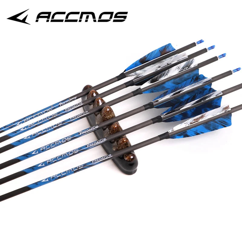6 12 Carbon Arrow Practice Hunting Arrows Removable Tips Compound