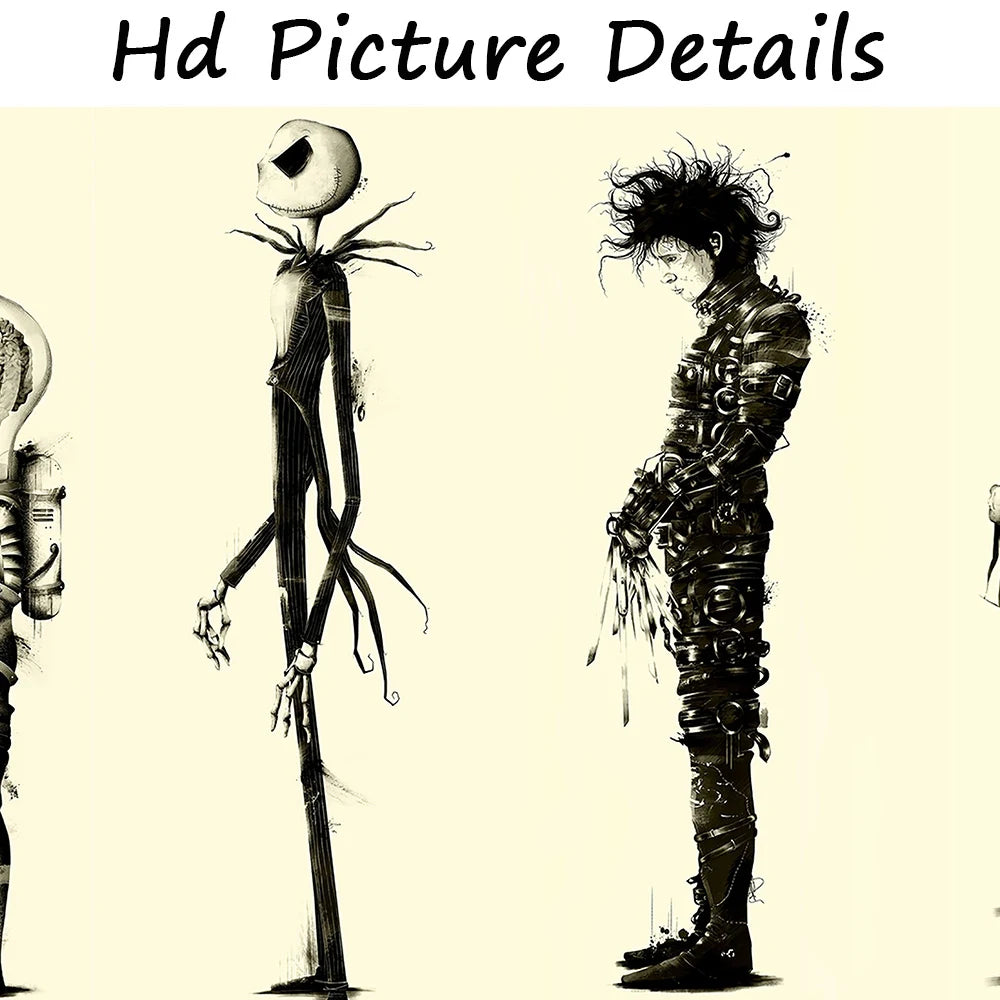 Edward Scissorhands Tim Burton Canvas Wall Art Print