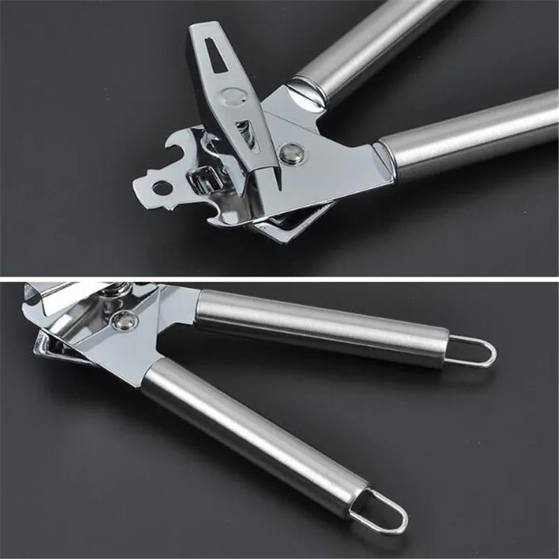 Multifunctional Stainless Steel Can Opener – Can, Beer Bottle & Soda Lid Opener