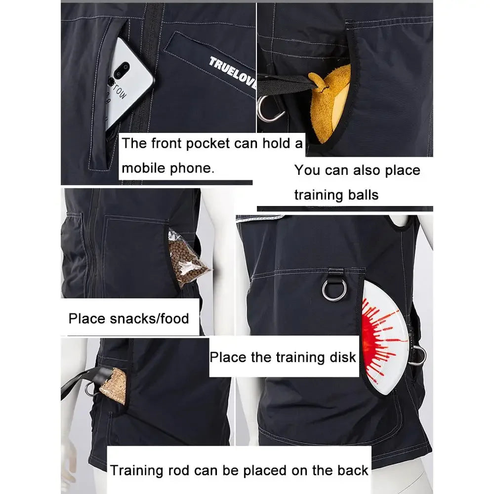 Truelove Waterproof Dog Training Vest with Pockets TLG2751 Peaceful Pleasures Health and Wellness