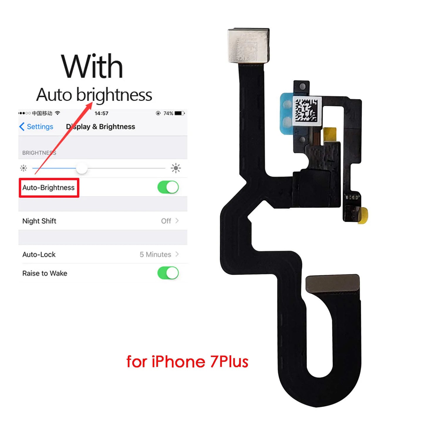 iPhone 7/8 Front Camera Flex Cable & Earpiece Replacement Kit