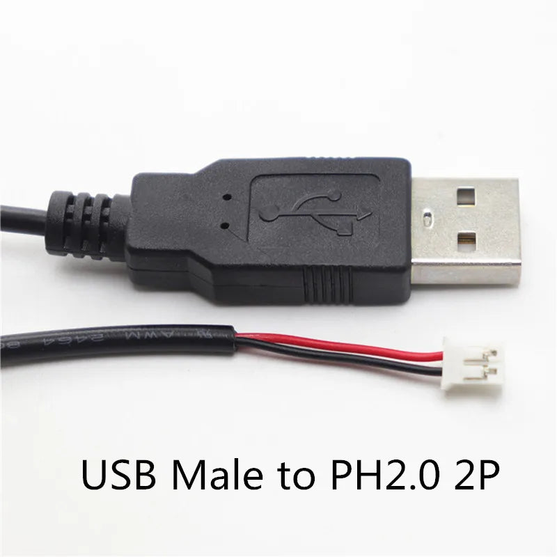 0.3m 5V USB Power Supply Cable To XH2.54 PH2.0 Dupont 2P 4P Charger Charging Cord Extension Connector DIY Peaceful Pleasures Health and Wellness USB Male to PH 2P