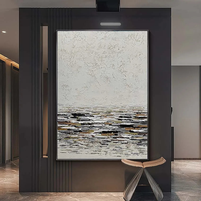 European American abstract painting wall decoration handmade oil painting canvas acrylic painting living room hotel decoration Peaceful Pleasures Health and Wellness
