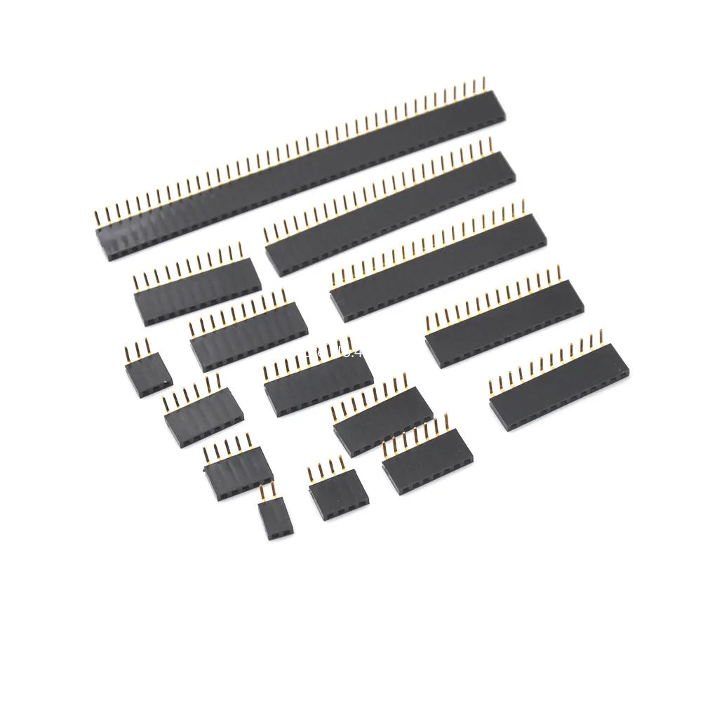 10pcs 2.54mm Single Row Female 90D PH8.5 Right Angle Pin Header Socket 1*2/3/4/5/6/7/8/9/10/20/40Pin Connector For Arduino Peaceful Pleasures Health and Wellness
