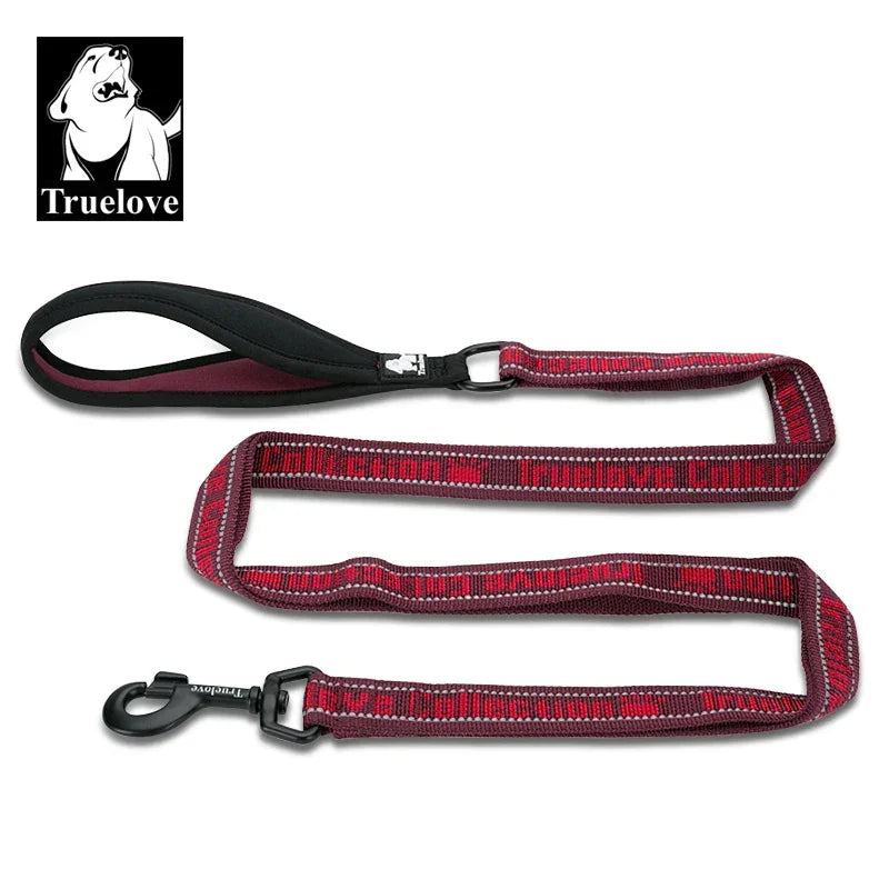 Truelove Pet Leash Nylon Explosion-proof Reflective for Cat and Dog Small Medium Large Travel Cross Walking Training TLL3071 Peaceful Pleasures Health and Wellness Wine L China Mainland