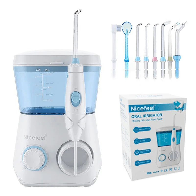 600ML Water Flosser Oral Irrigator | 8 Tips & 10 Pressures