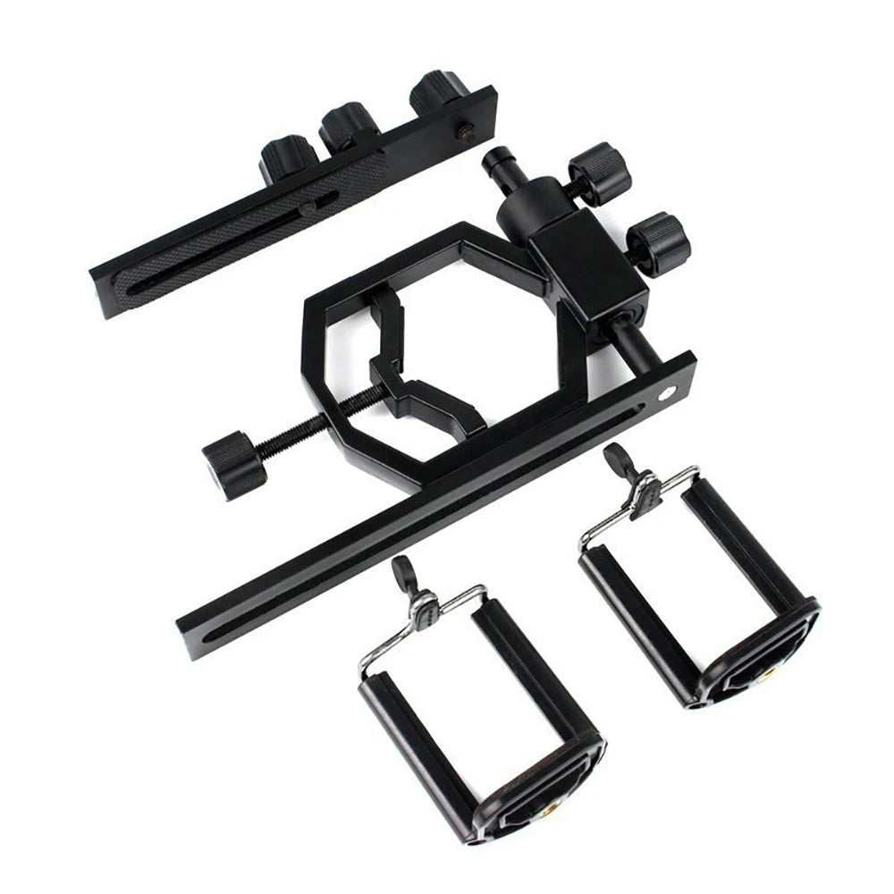 Telescope Photography Stand for Mobile Phone, Clip to Connect Digital Camera, Camping Equipment, Travel Exploration Accessories Peaceful Pleasures Health and Wellness 2 clips CN