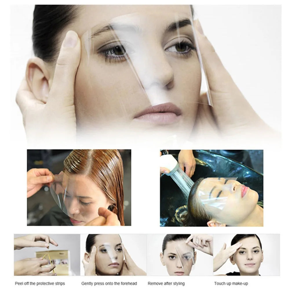 50Pcs Cutting Hair Shower Face Shields Visors Disposable Transparent Hairdresser Eye Protector Shield Salon Hairdressing Tools Peaceful Pleasures Health and Wellness