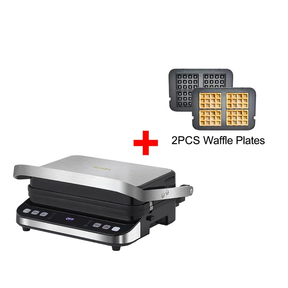 BioloMix 2000W Electric Contact Grill & Panini Press | BCG02D Peaceful Pleasures Health and Wellness Standard Extra Plate EU China Mainland