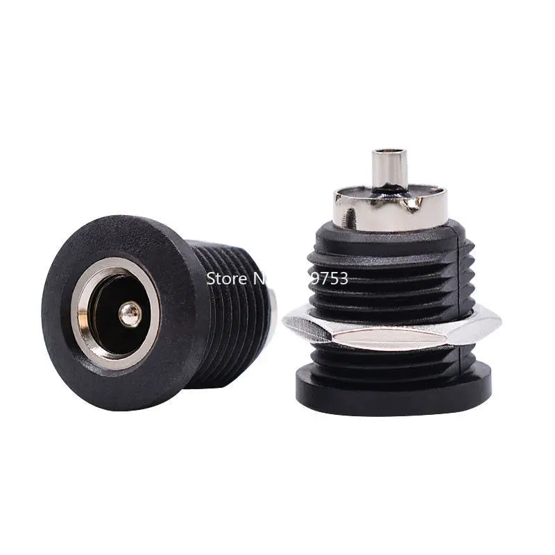 10Pcs DC Large Current Charging Jack 5.5x2.5mm / 5.5x2.1mm Female Panel Mount Connector 5.5x2.5/2.1mm Socket Connector Peaceful Pleasures Health and Wellness