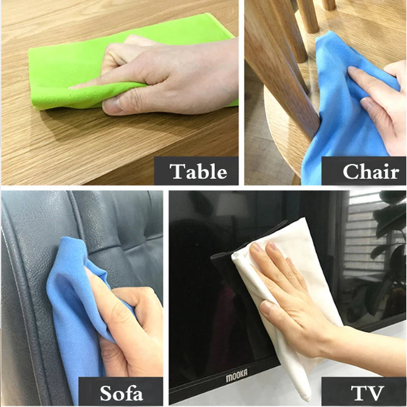 Microfiber Cleaning Cloths Double-Sided Fleece Kitchen Towels