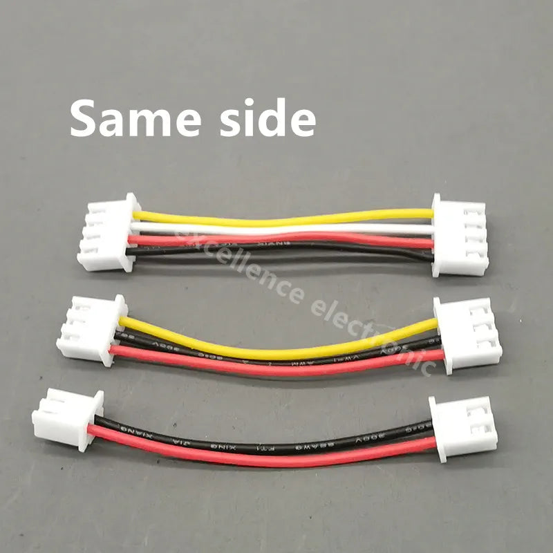 10PCS XH2.54 Electronic Wire Terminal Wire Double Head 10cm/20cm/30cm Cable 26awg Double Head Same side / Reverse side Connector Peaceful Pleasures Health and Wellness Same side 3P 10cm