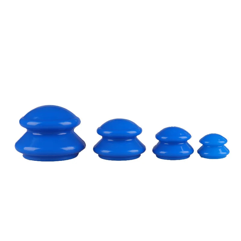 4-Piece Silicone Cupping Set – Anti-Cellulite Body Massage